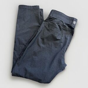 KÜHL Weekender Pant Men's 38x34 Gray Stretch Travel Hiking Zip Ankle UPF 50